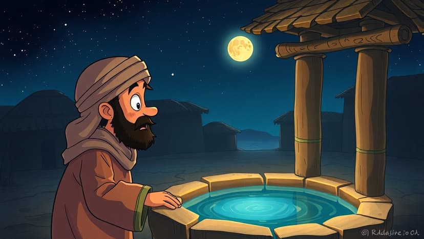 قصة جحا والقمر في البئر